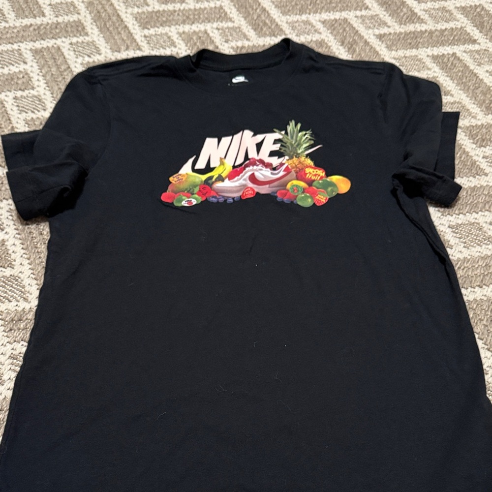Nike Black Tee with Fruit Graphic
